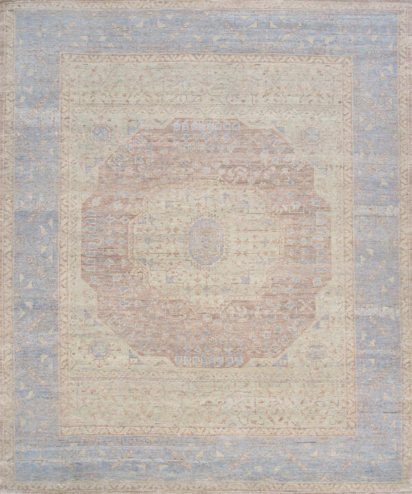 Oushak Hand-Knotted Wool Area Rug