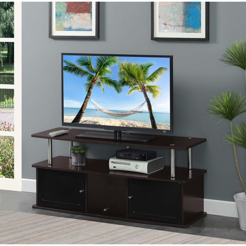 Convience Concept, Inc. TV Stand with 3 Storage Cabinets and Shelf for TVs up to 55 inches