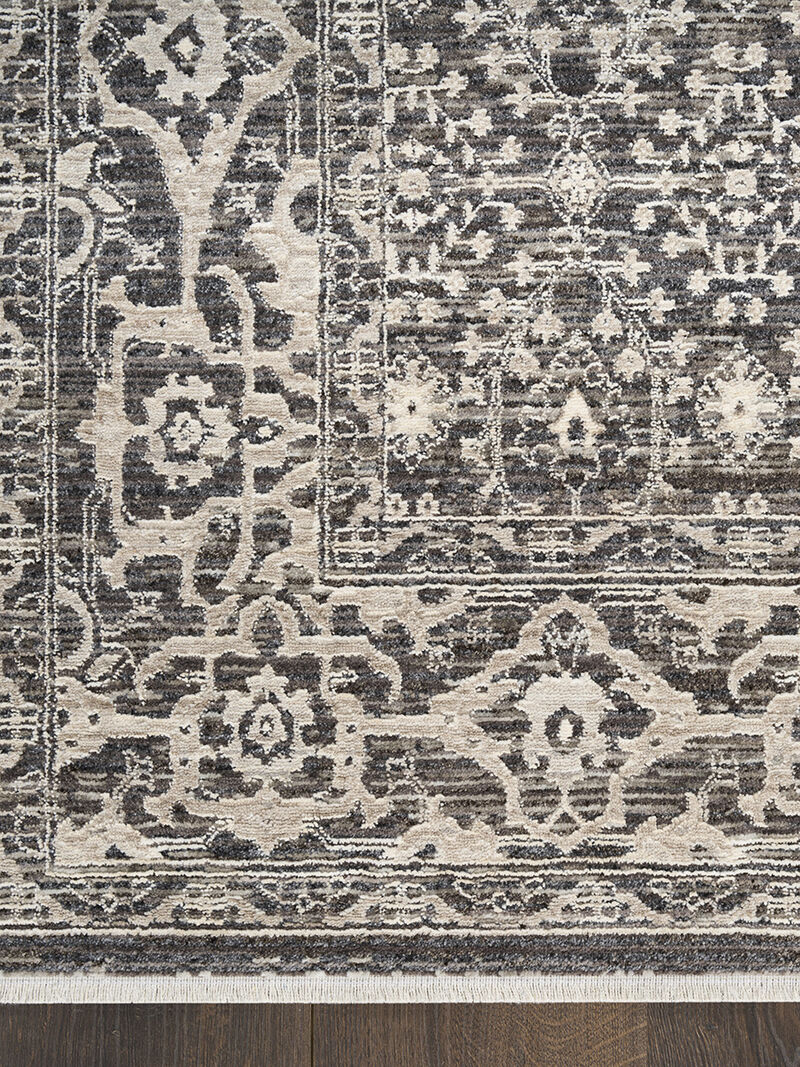 Shadows SHW04 Charcoal/Ivory 5'3" x 7'3" Rug