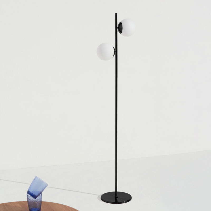 Sphere LED Floor Lamp - Black