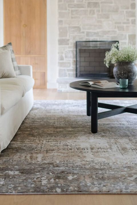 Nebulous 2X Beige 2'3" x 7'6" Runner Rug