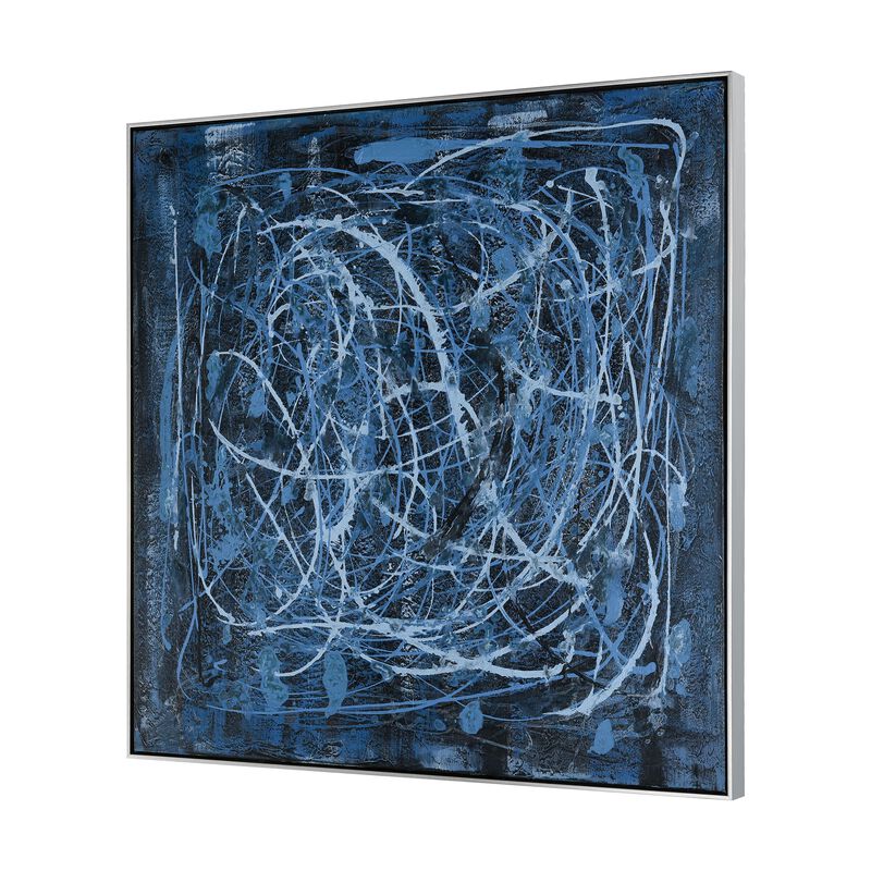 Blue Rhythm Framed Wall Art