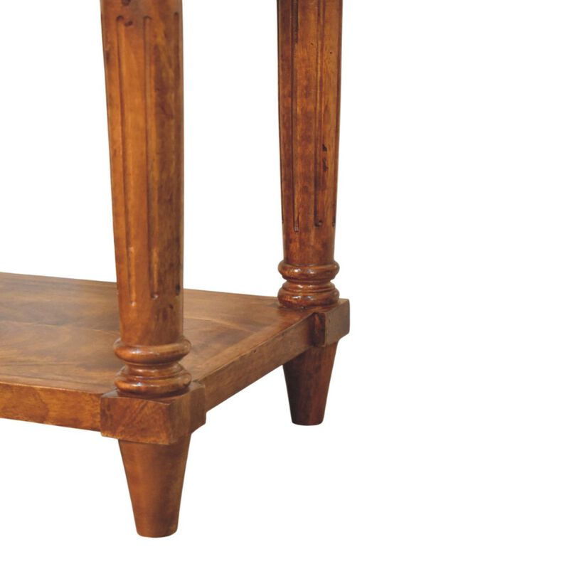 Artisan Furniture Solid Wood Turned legs Chestnut 1 Drawer Side Table