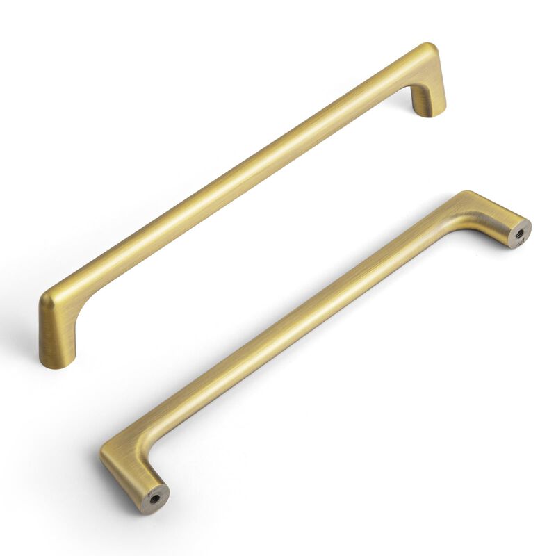 Goo-Ki 6 Pack Brushed Bronze Cabinet pulls,6.3 inch(160mm) Hole Center Zinc Alloy Drawer Pulls,6 Pack