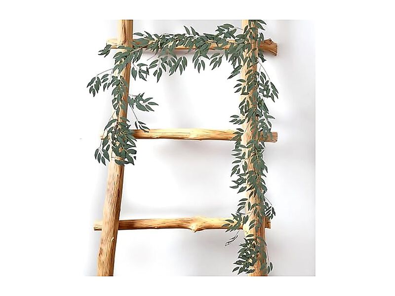 2 Pack Artificial Bamboo Greenery Garland Faux Silk Leaves Vines Fake Spring image number 0
