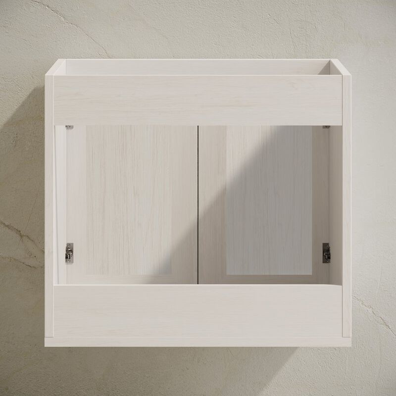 Classe 24" Wall-Mounted Bathroom Vanity in White Oak without Sink Top image number 4