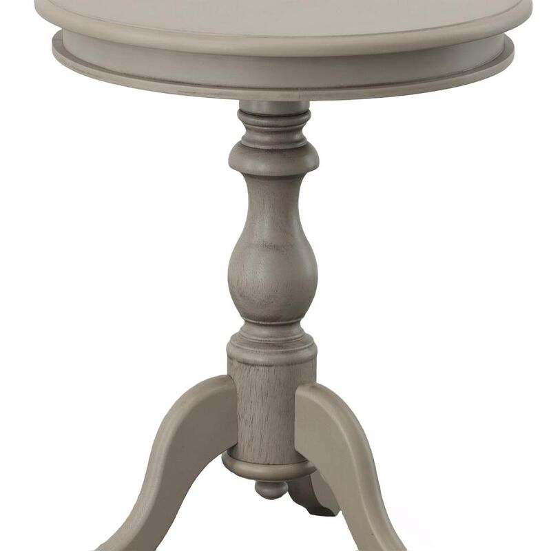 Carolina Living Gilda Side Table - Weathered Gray