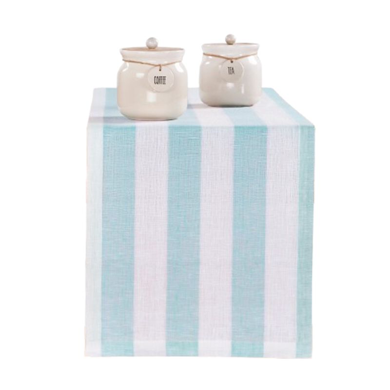 Solino Home 100% Pure Linen Table Runner - Cabana Stripe