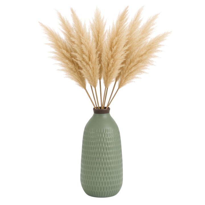 Hollis Green Dimpled Vase