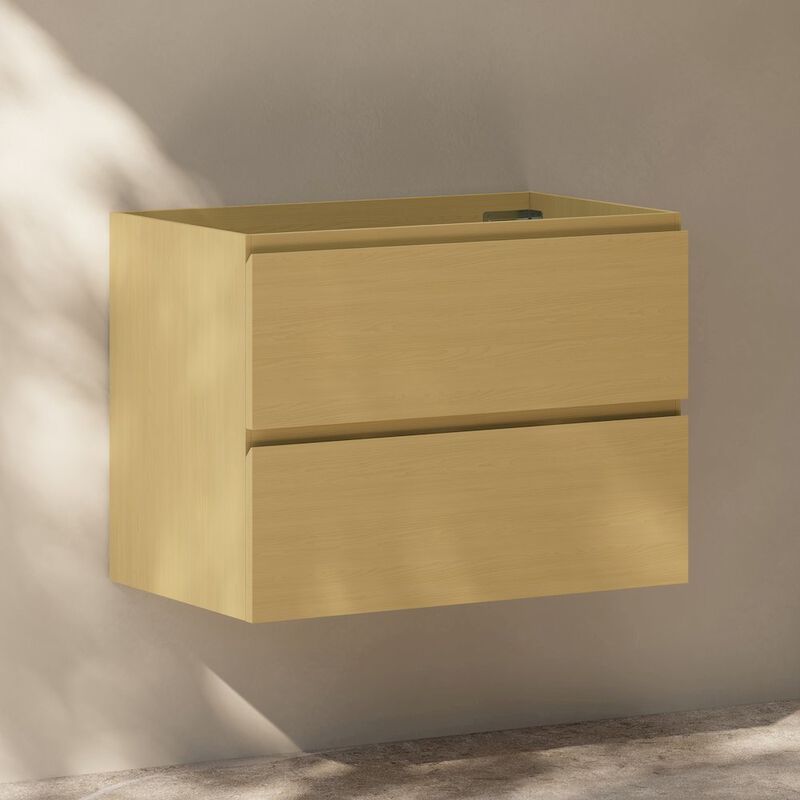 Liberte 30" Wall-Mounted Bathroom Vanity Cabinet without Top in Natural Oak image number 3