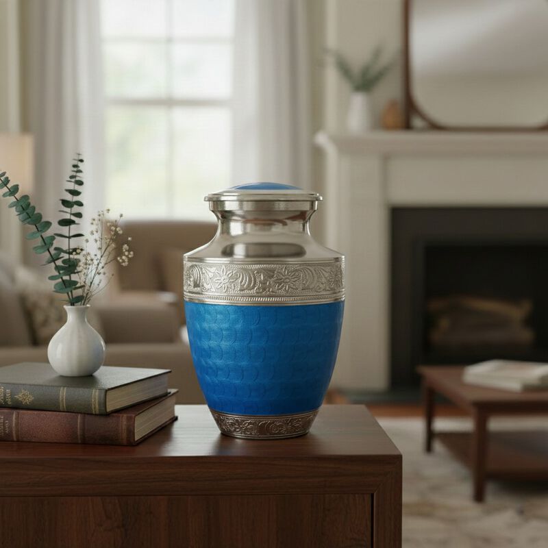 Engraved Memorial Urn with Textured image number 3
