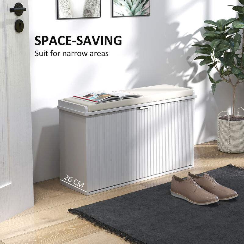 Shoe Storage Bench &ndash; Functional Seat with Spacious Hidden Storage for Hallway or Closet image number 4