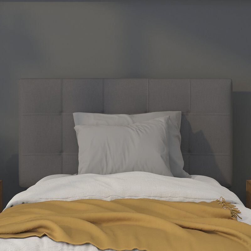 Flash Furniture Tufted Upholstered Twin Size Headboard in Dark Gray Fabric image number 7