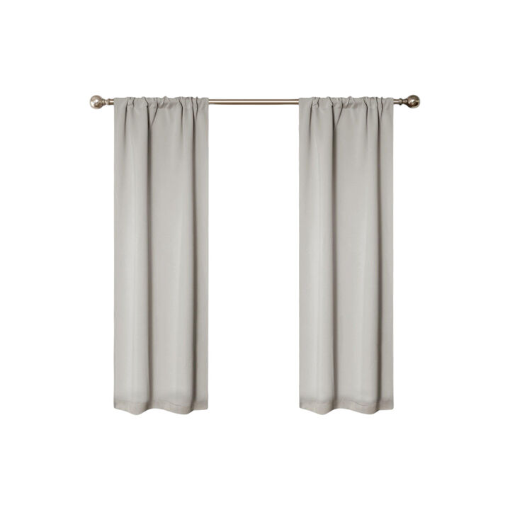 Blackout Curtain Set of 2, Solid Window Drapes for Bedroom and Living Room