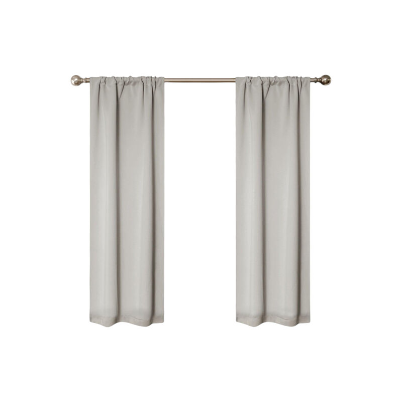 Blackout Curtain Set of 2, Solid Window Drapes for Bedroom and Living Room image number 0