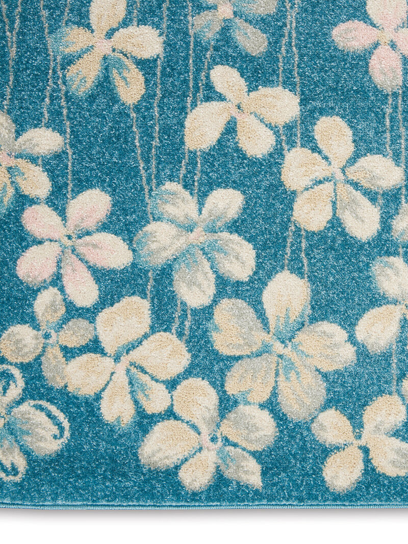 Tranquil TRA04 Turquoise 4' x 6' Rug
