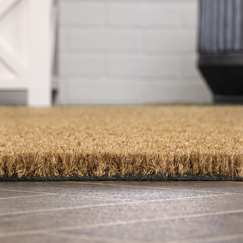 Peater Classic Casual Commerical Natural Coir Light Brown 6 ft. x 9 ft. Doormat