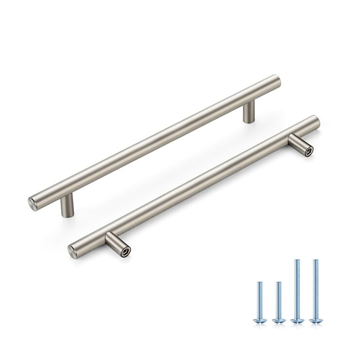 HOME EDIT Brushed Nickel Cabinet Handles 7-1/2 Inch Hole Spacing, Stainless Steel Drawer Pulls for Cabinets, Kitchen, Bathroom,