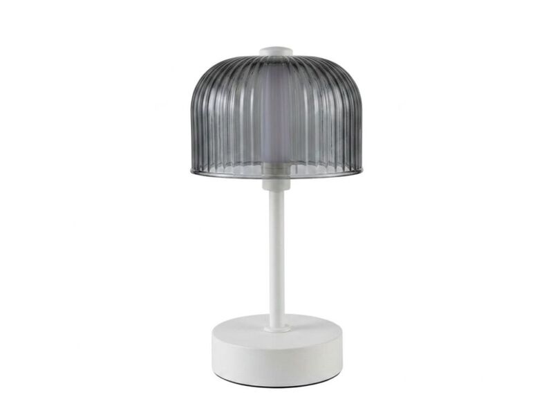 Touch Control LED Wireless Modern Glass Desk Lamp For Office Camping Gray image number 0