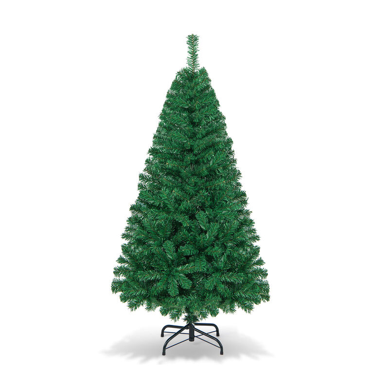 Artificial PVC Hinged Christmas Tree with Solid Metal Stand
