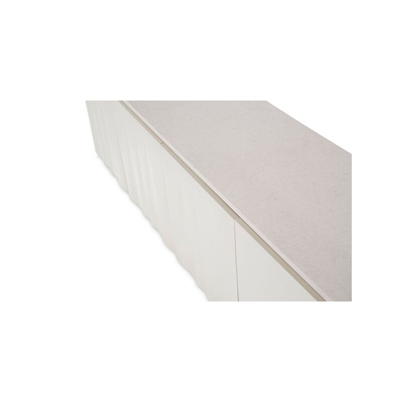 Michael Amini London Place Media Cabinet - Creamy Pearl