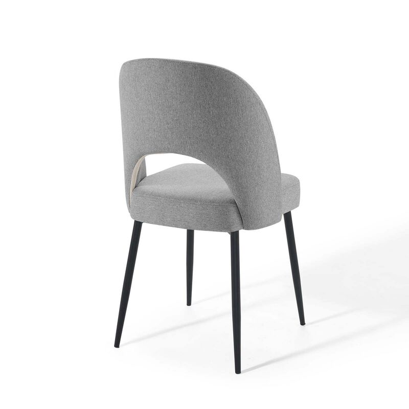 Rouse Dining Side Chair Upholstered Fabric Set of 2-Benzara image number 3