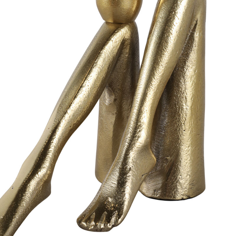 6x6" Bent Legs Taper Holder, Gold image number 4