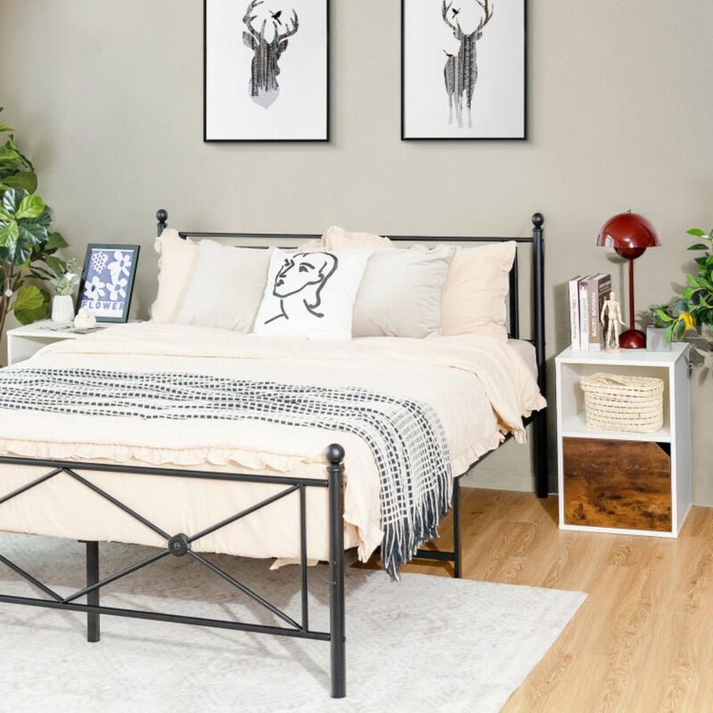 Hivvago Set of 2 Nightstands Side End Table for Living Room