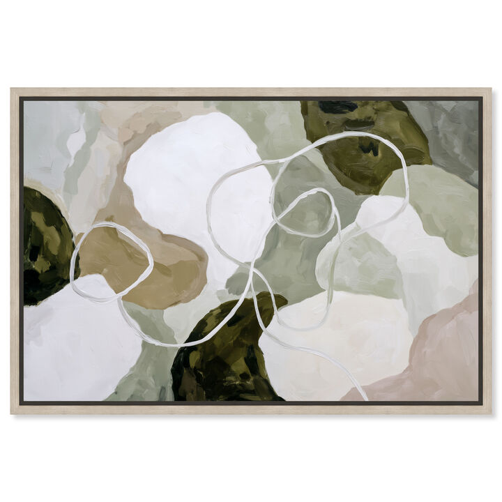 Mossy Contours Abstract Canvas Print by Art Remedy