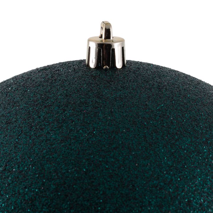 Vickerman 6" Midnight Green 4-Finish Ball Ornament Assortment, 4 per Box