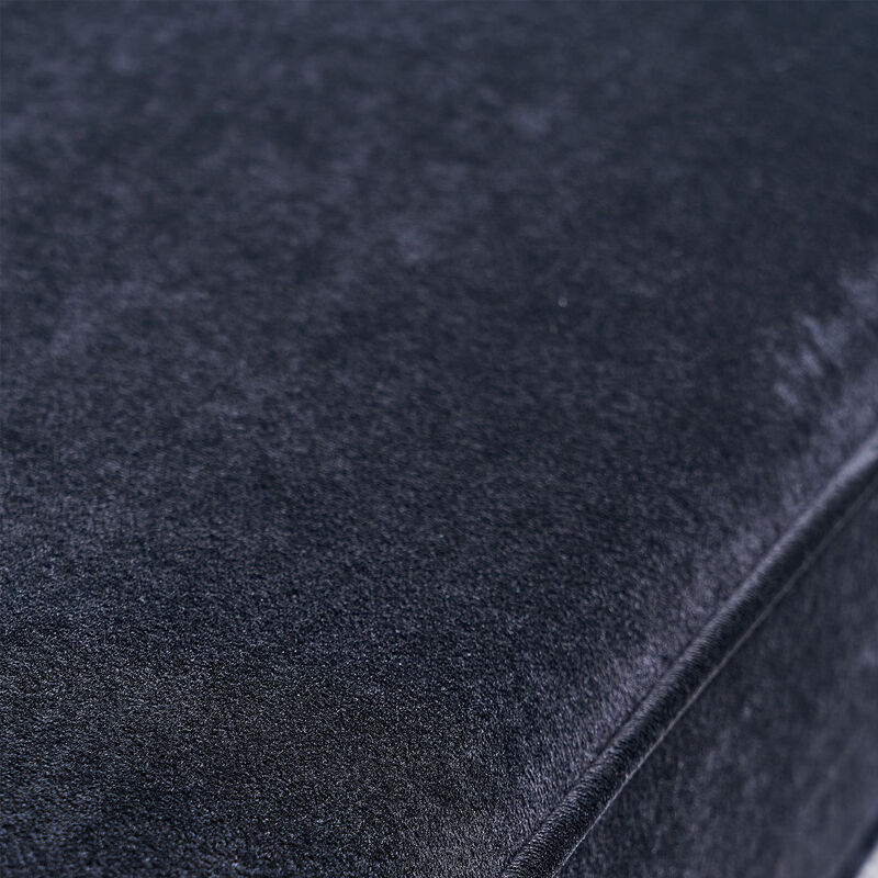 Modern Tufted Velvet Sofa For Living Room Black Color image number 7