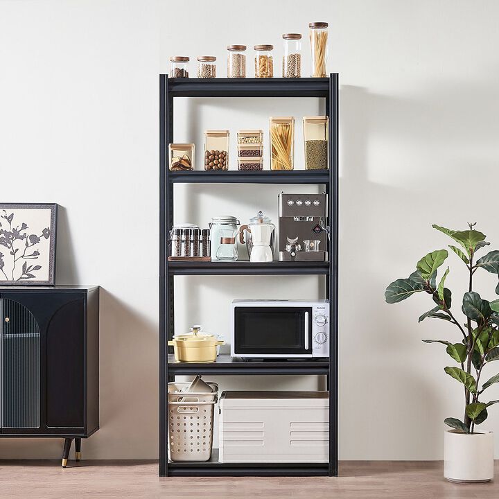 5 Tier Garage Storage Shelf Adjustable Metal Rack for Kitchen Basement