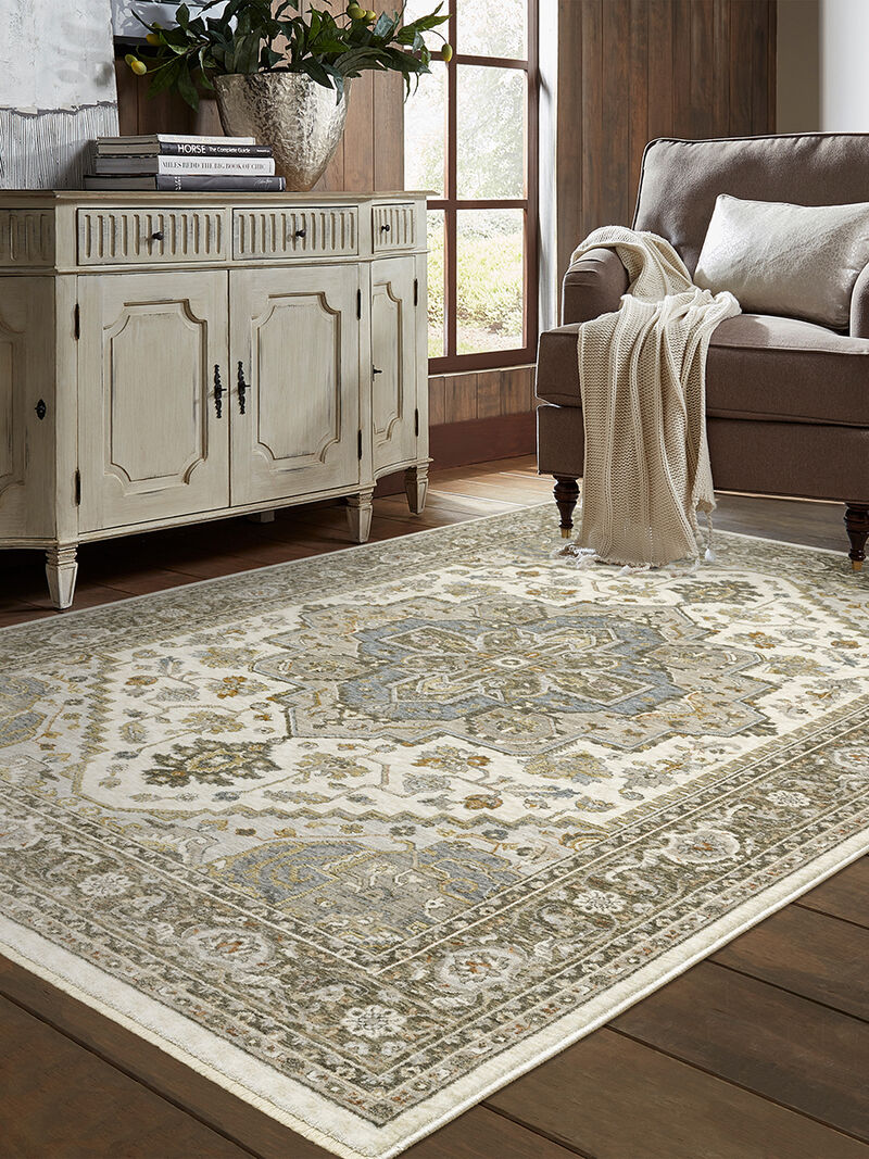 Maharaja 3'3" x 5' Ivory Rug