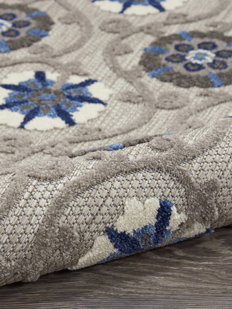 Aloha ALH19 Gray/Blue 6' x 9' Rug