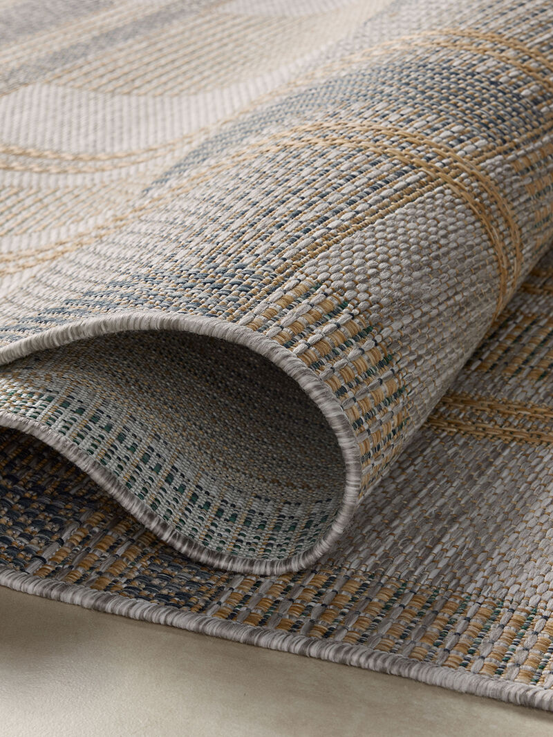 Birch BIR05 Bone/Gold 7'10" x 10' Indoor/Outdoor Rug image number 3