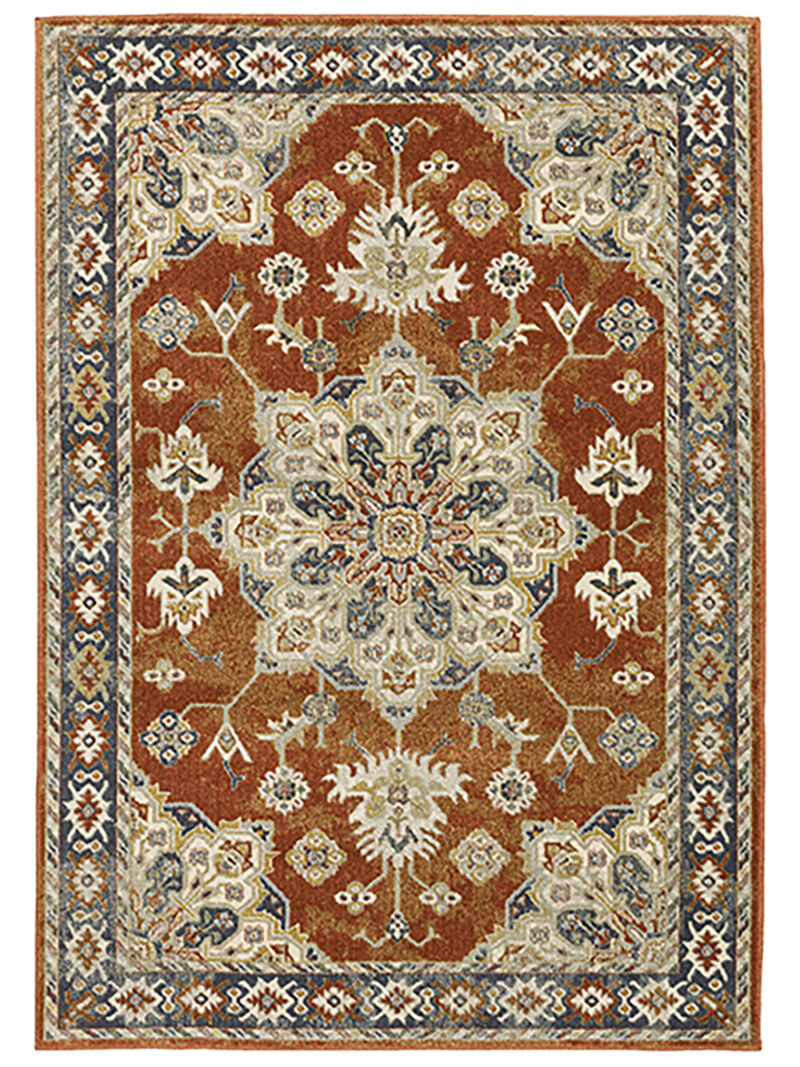 Branson 6'7" x 9'2" Rust Rug image number 0