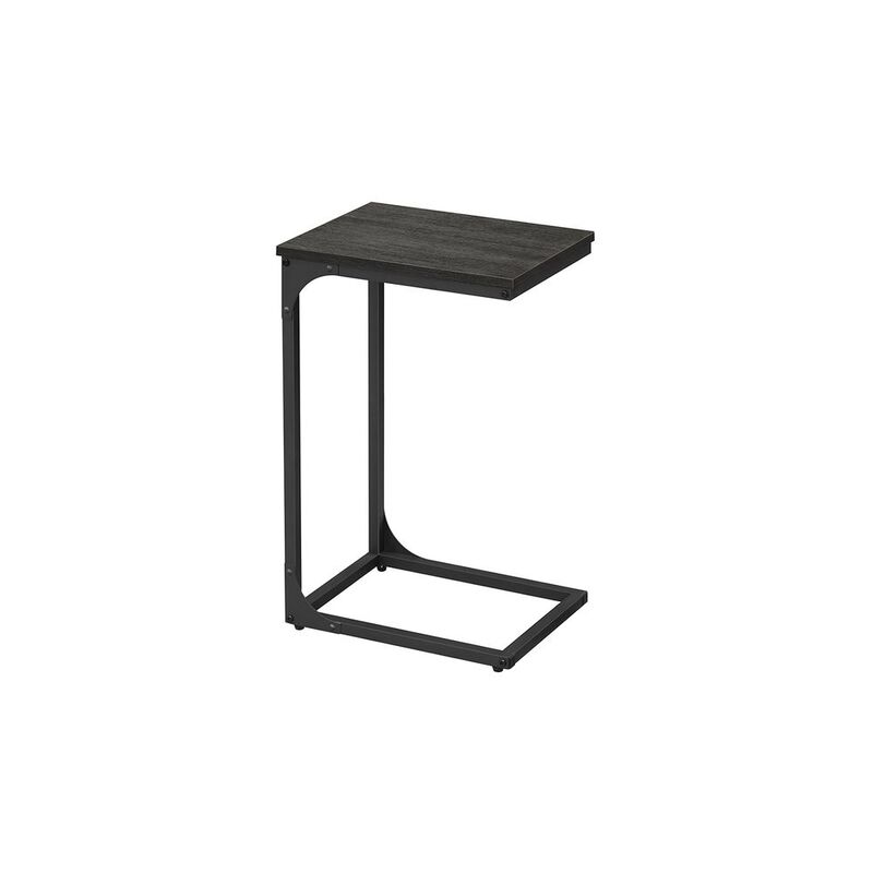 C-Shaped End Table Contemporary Design with Sleek and Versatile Functionality