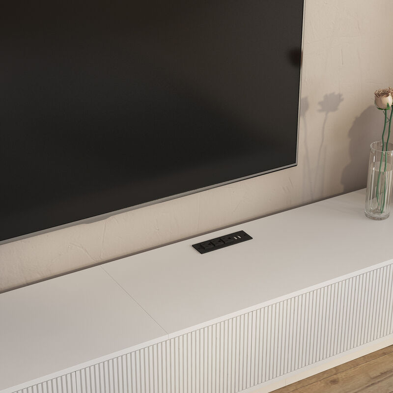 Zatsem LED TV Stand image number 6