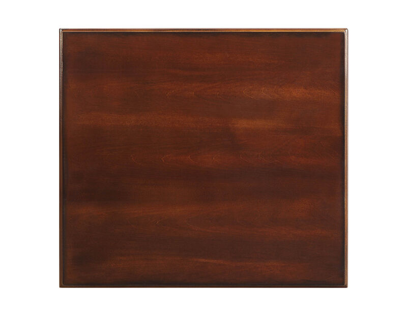 Compact Wood Rectangular End Table with Drawer and Shelf for Small Spaces