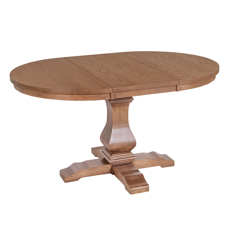Christopher Knight Home Idalia Rustic Wood Expandable Oval Dining Table
