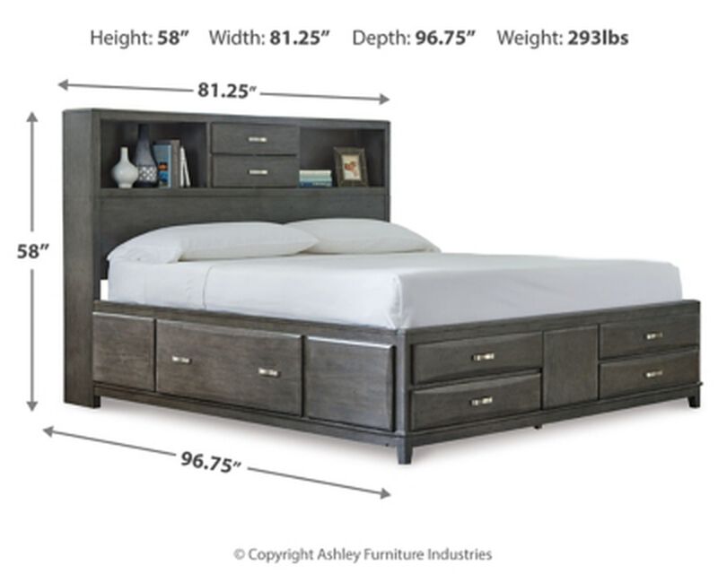 Caitbrook California King Storage Bed