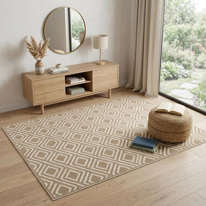 HomeRoots Geometric Area Rug