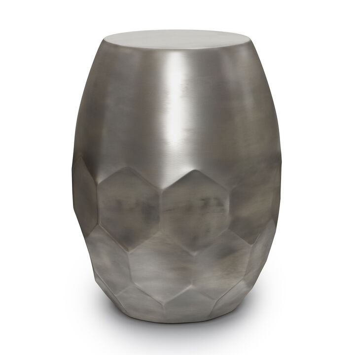 Flanigan Industrial 16 inch Wide Metal Accent Side Table, Fully Assembled