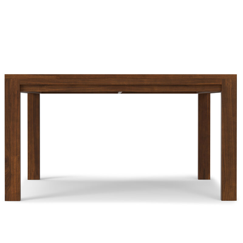 Wilson 54 inch x 54 inch Square Transitional Dining Table in Walnut Veneer