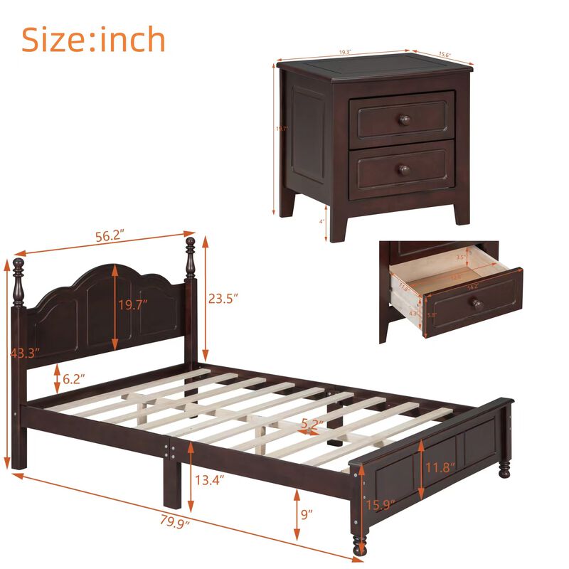 Simnab 3-Pieces Bedroom Sets image number 9