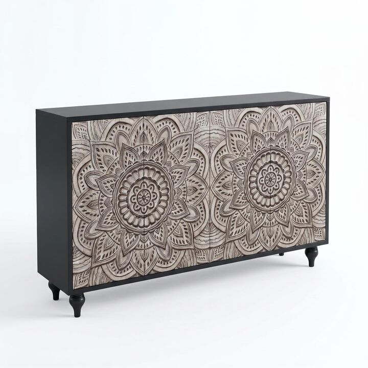 Judtik Embossed Sideboard