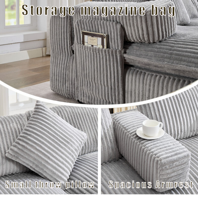 Britan 149" Oversized Sectional Couches U Shaped Couch image number 5