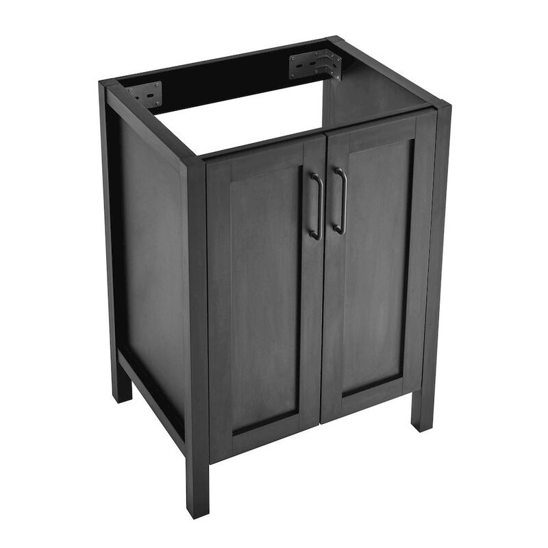 Avallon 24 Bathroom Vanity in Matte Black Cabinet Only image number 2