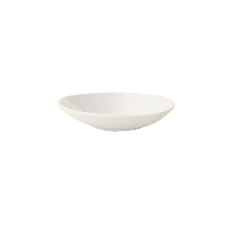 Vago 10.25" x 9.5" x h:2.5" 36 oz. Organic Warm White Porcelain Bowl (Set of 2)
