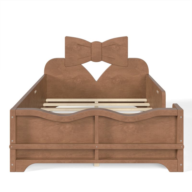 Cugwob Bowknot‑Cutout Kids Low Platform Bed image number 0